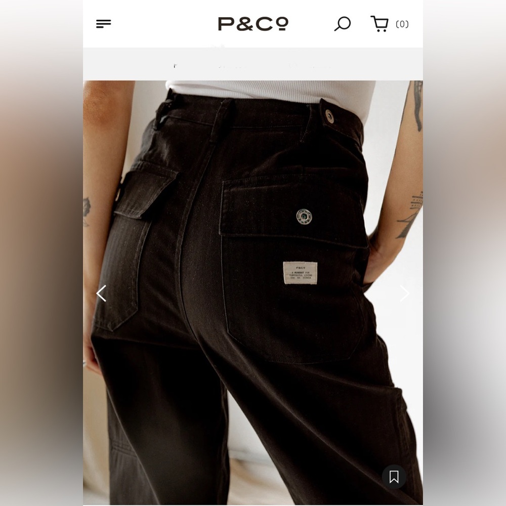 PROVISION & CO. black jeans